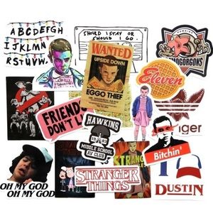 19-Piece Stranger Things Stickers
